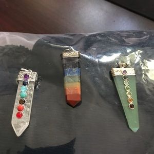 Gemstone pendants $40.00 per pendant